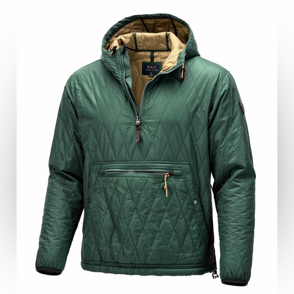Polo Ralph Lauren Oversize Water-Repellent Pullover Quilted Jacket RRL Style -L - Picture 2 of 7